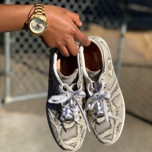 Snake Print Jimmy Choo Sneakers in size 37.5